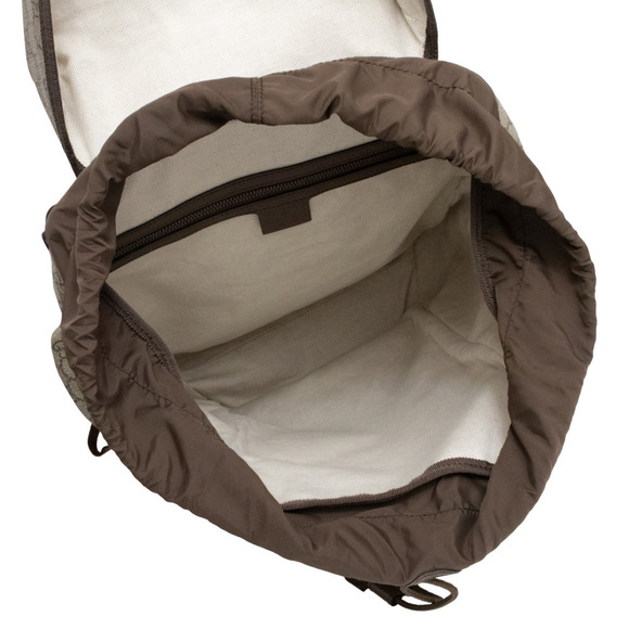 Gucci Skateboard Backpack Daypack GG Supreme Canvas Leather Beige Brown - Picture 3 of 9